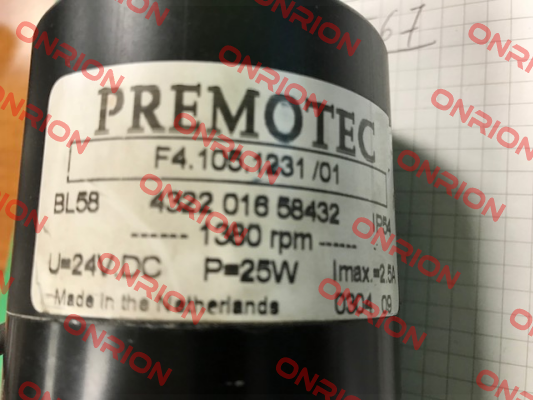 F4.105.1231/01 BL58 4322 016 58432 (OEM)   Allied Motion (Premotec)