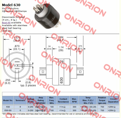 Model 630 Mercotac