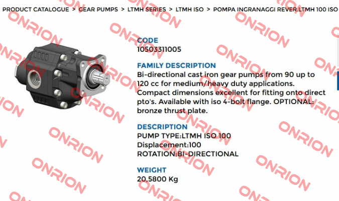 105-033-11005 OMFB Hydraulic