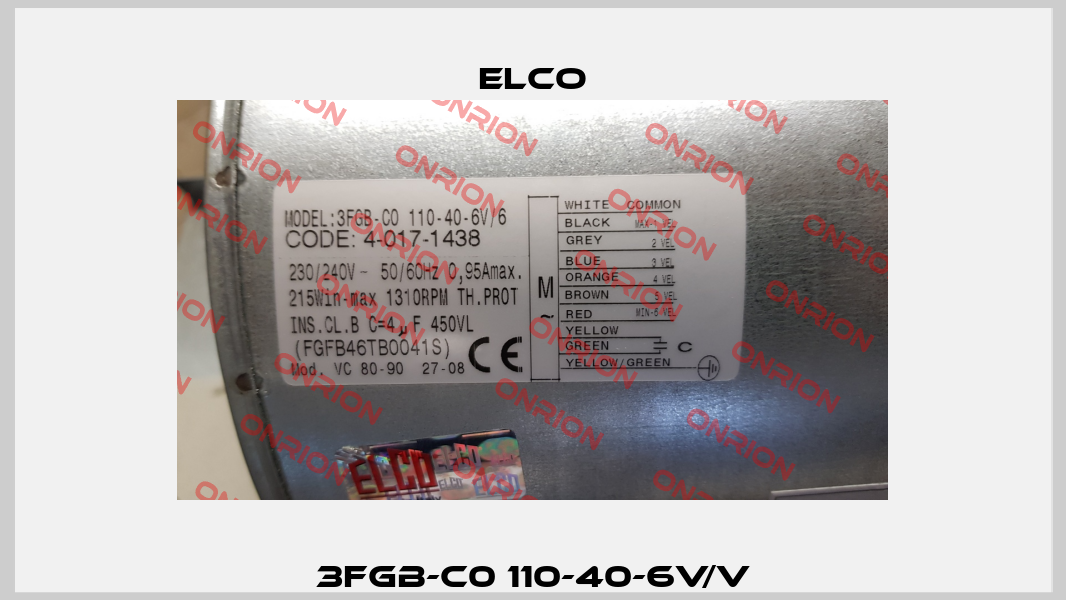 3FGB-C0 110-40-6V/V Elco