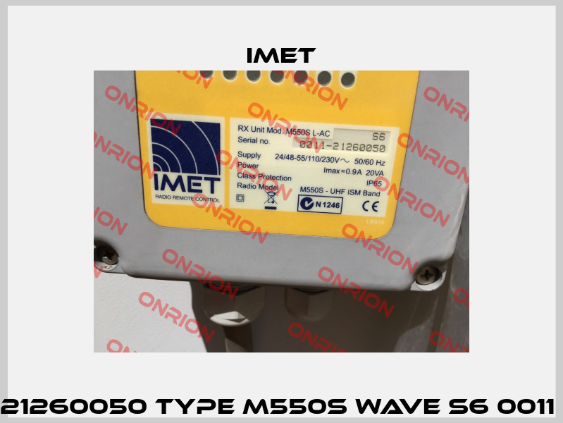 21260050 Type M550S WAVE S6 0011  IMET