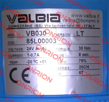 85L00003 VB030 Valbia