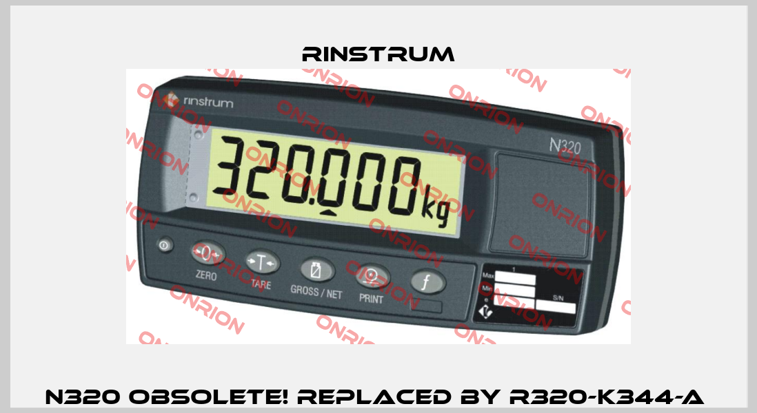 N320 Obsolete! Replaced by R320-K344-A  Rinstrum