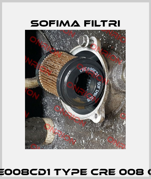 CRE008CD1 Type CRE 008 CD 1 Sofima Filtri