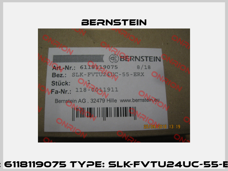 P/N: 6118119075 Type: SLK-FVTU24UC-55-ERX  Bernstein