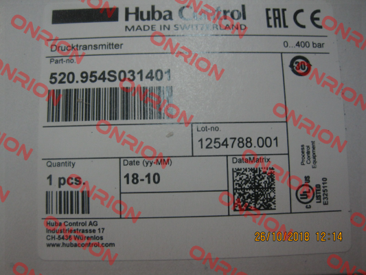 520.954S031401 Huba Control