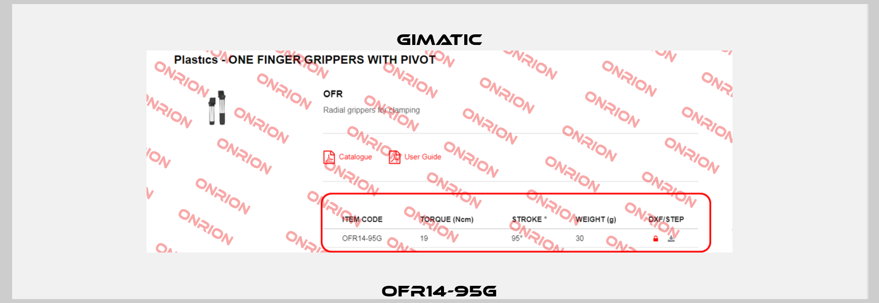 OFR14-95G Gimatic