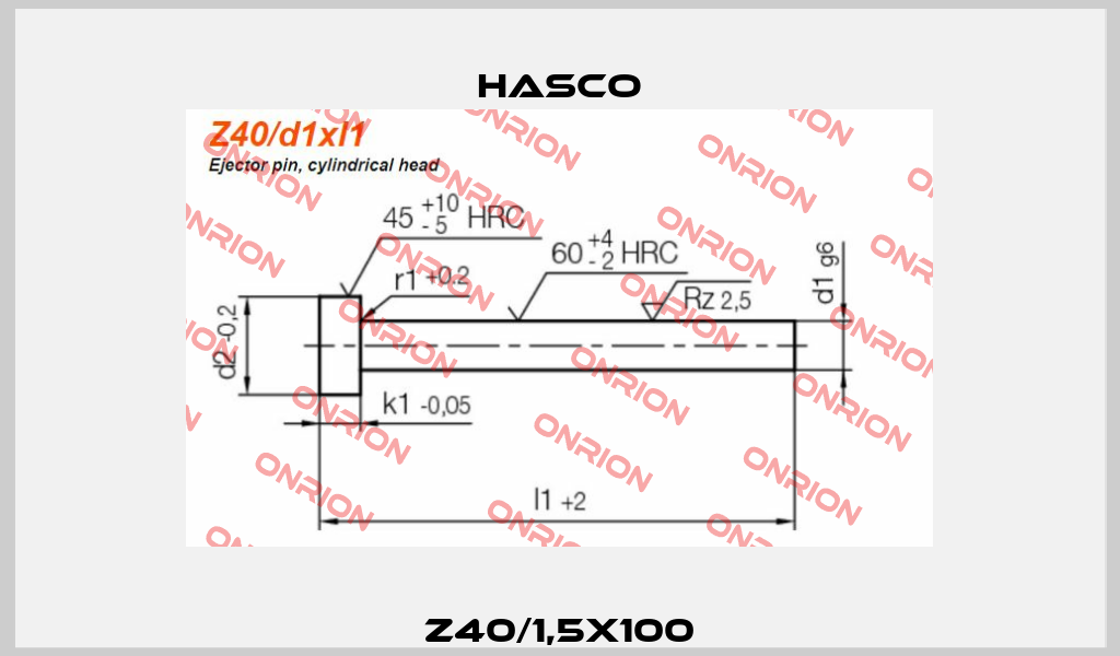 Z40/1,5x100 Hasco