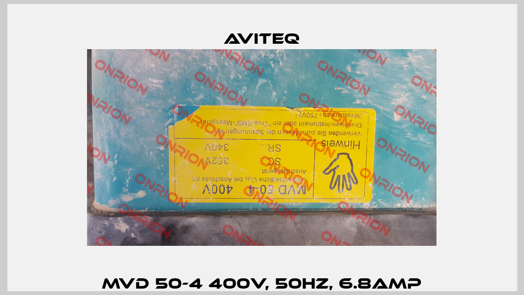 MVD 50-4 400V, 50HZ, 6.8AMP Aviteq