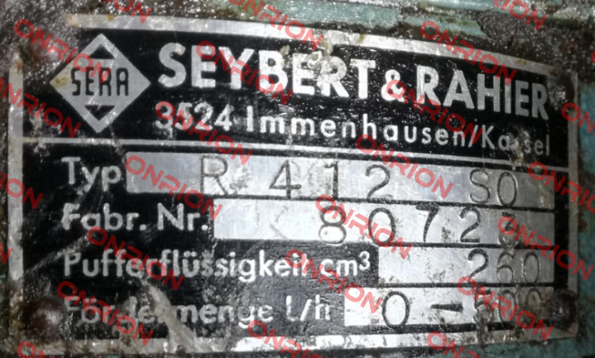 R 412 S0 Seybert-Rahier