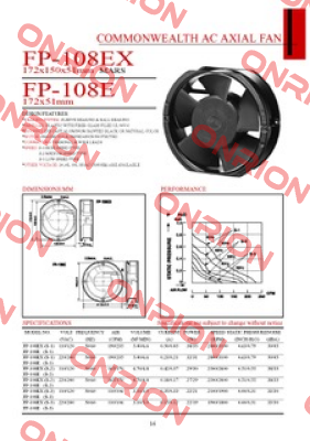 FP-108EX (220 V) Commonwealth