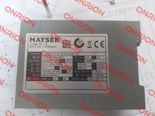 SG-EFS 104 ZK2/1 24V AC/DC/Pb-Free Mayser