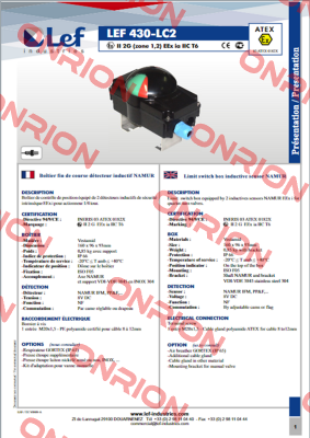 LEF 430-LC2/GR. (2xNS5002) 1PE 2G Lef Industries