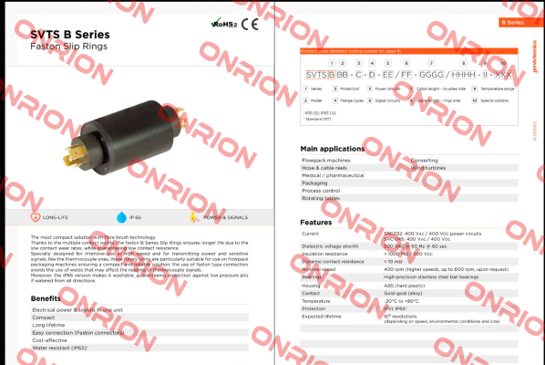 SVTS B 01-S-A-02/02-0000/0000-ST-000 Servotecnica