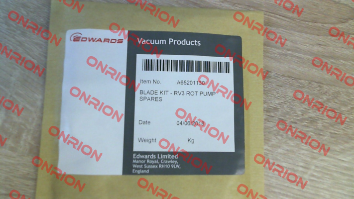 A65201130 Edwards Vacuum