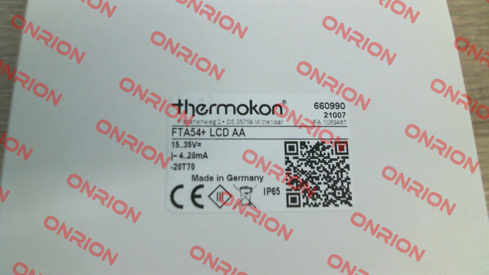 FTA54+ LCD AA Thermokon