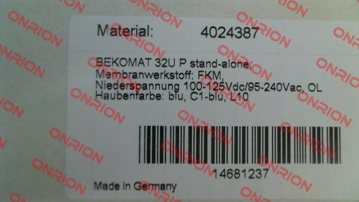 BEKOMAT 32U P Beko