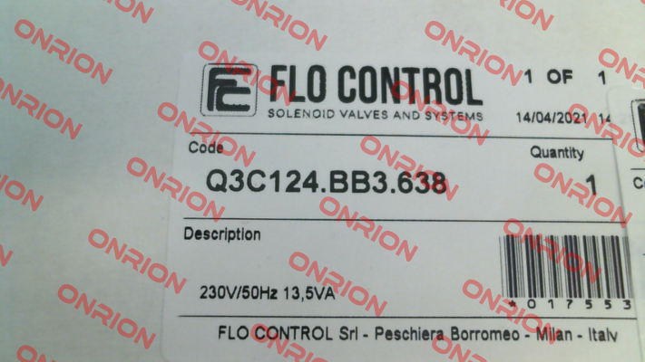 Q3C124.BB3.638 Flo Control
