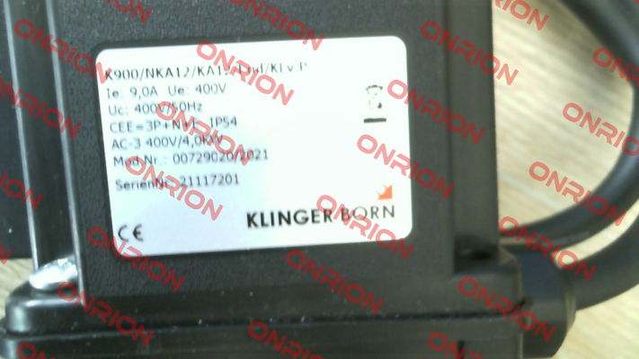 K900/NKA12/KA12/KLvP/End/3Ph-400V (0072.9020) Klinger Born