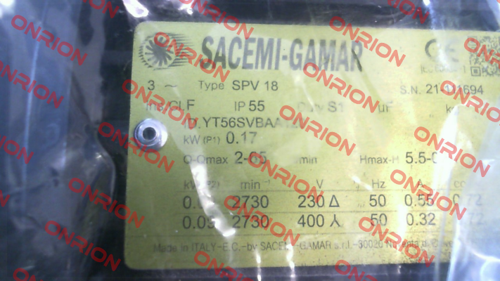 SPV 18 - 120 (ID.YT56SVBAA1205-1) Sacemi