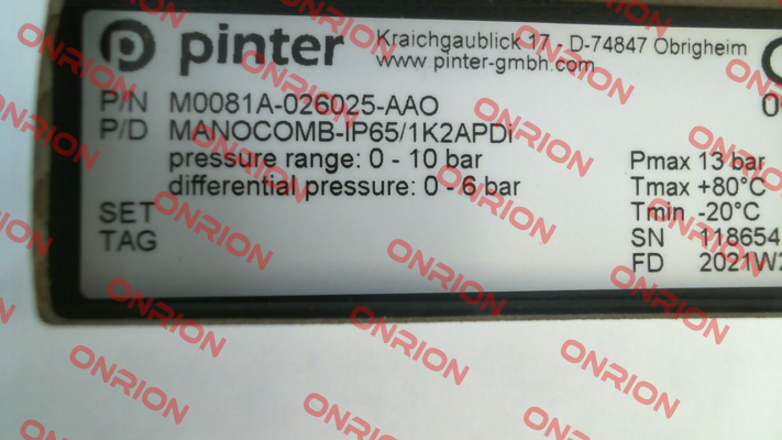 MANOCOMB-IP65/1K2APDi Pinter