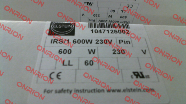 IRS/1 (= IRS) 600 W 230 V Elstein