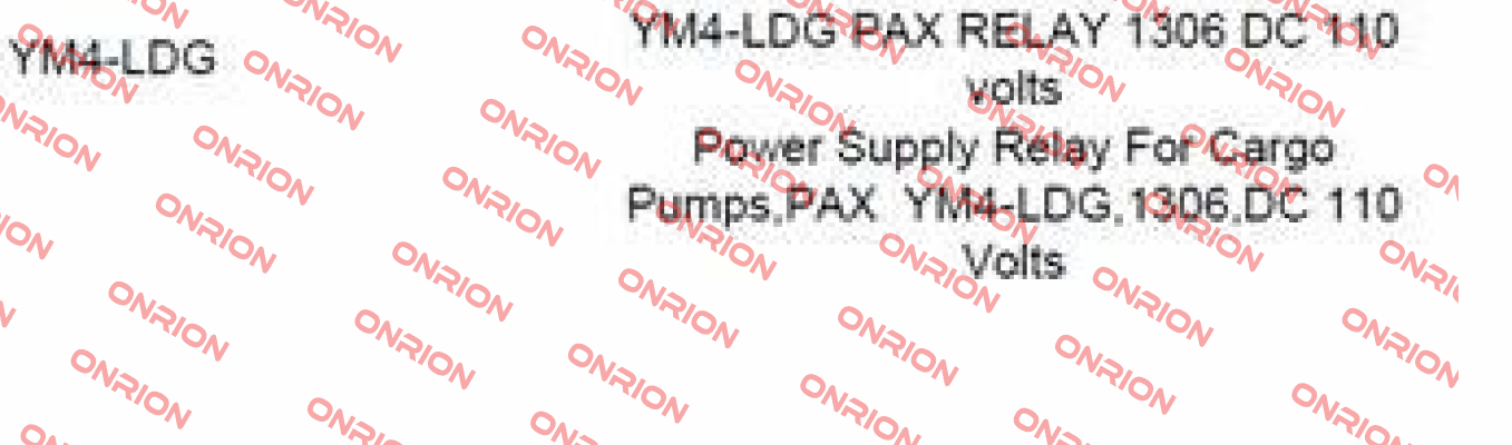 YM4-LDG PAX RELAY 1306 DC 110  Luxco (formerly Westronics)