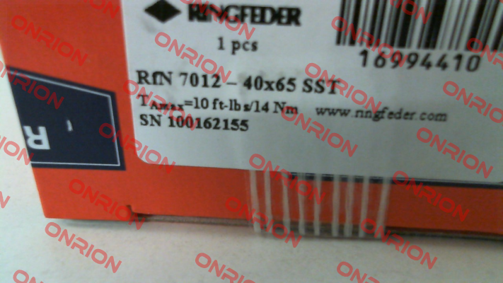 RFN7012 40X65 SST Ringfeder