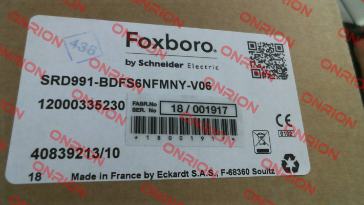 SRD991-BDFS6NFMNY-V06 Foxboro