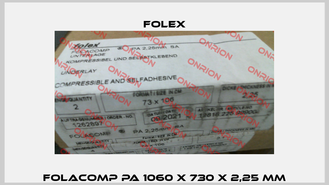 Folacomp PA 1060 x 730 x 2,25 mm Folex