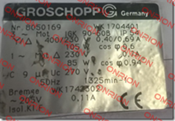 IGK90-60B  Groschopp