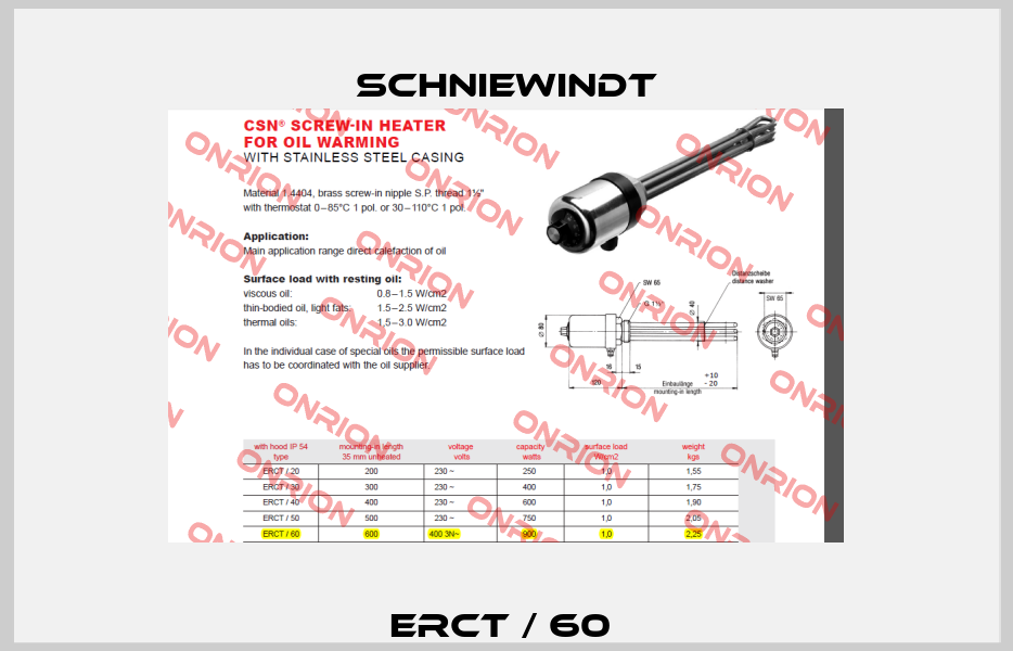ERCT / 60  Schniewindt