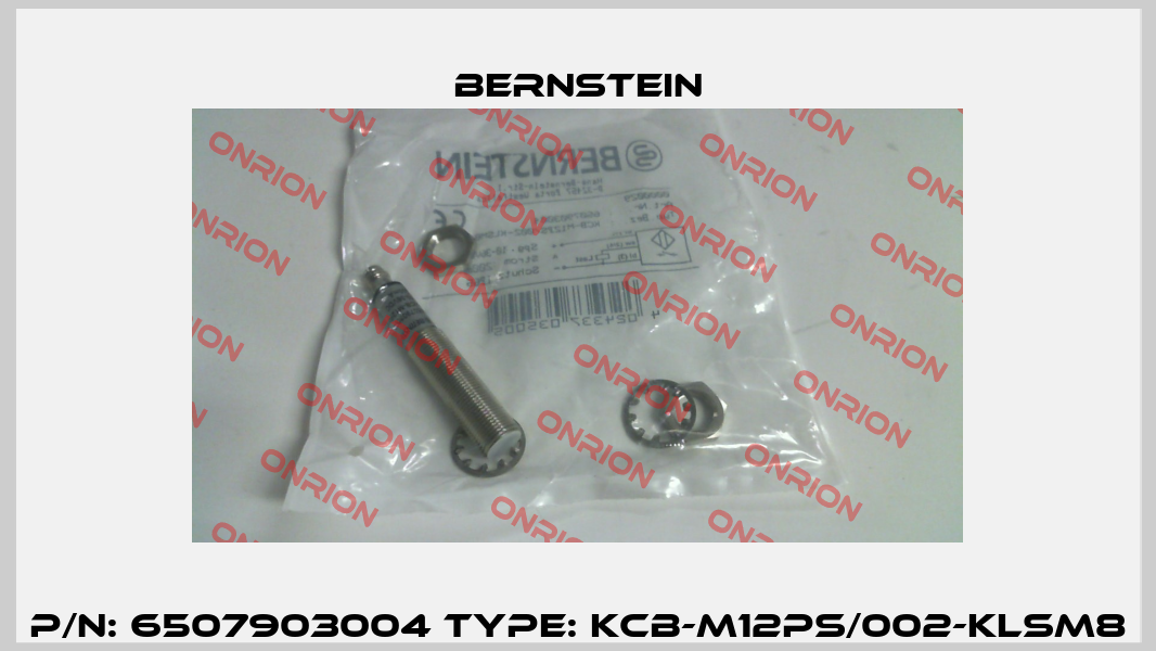 P/N: 6507903004 Type: KCB-M12PS/002-KLSM8 Bernstein
