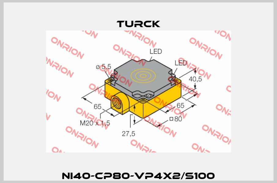 NI40-CP80-VP4X2/S100 Turck