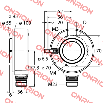 RI-42H30S4-2B5000-12M23 Turck