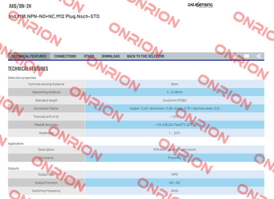 AK6/BN-2H Micro Detectors / Diell