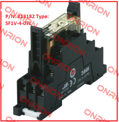 P/N: 213182 Type: SF1V-4-07L  Idec