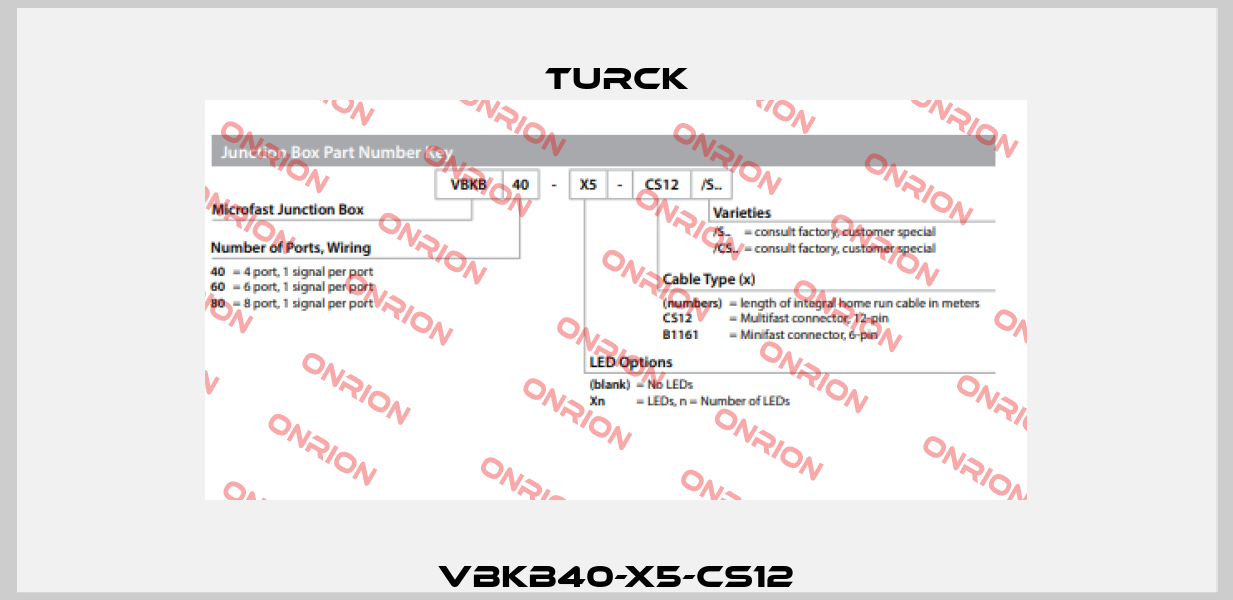 VBKB40-X5-CS12 Turck