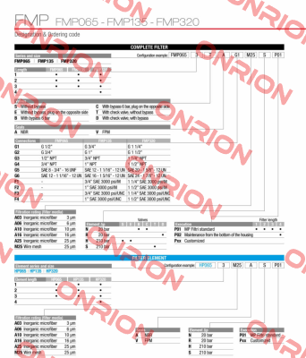 FMP-065-1-B-A-G1-A16-N-P01 MP Filtri