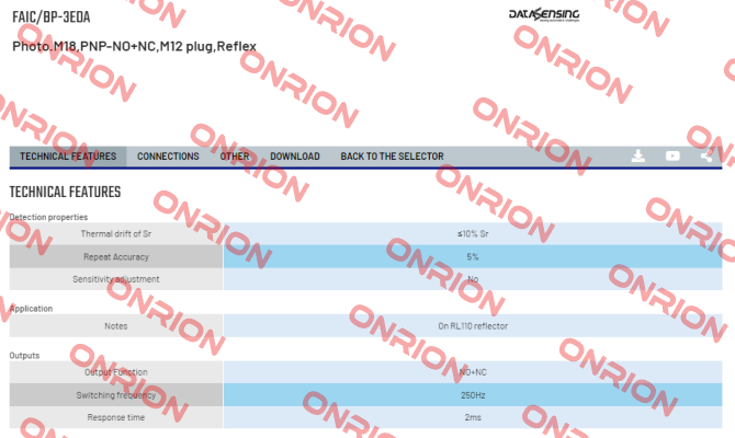 FAIC/BP-3EDA Micro Detectors / Diell