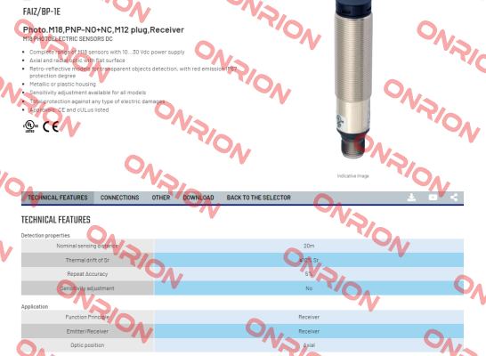 FAIZ/BP-1E Micro Detectors / Diell