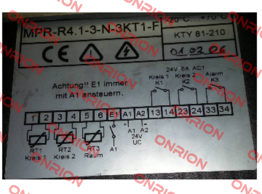 MPR-R4.1-3-N-3KT1-F  KTY81-210 (OEM)  Welba