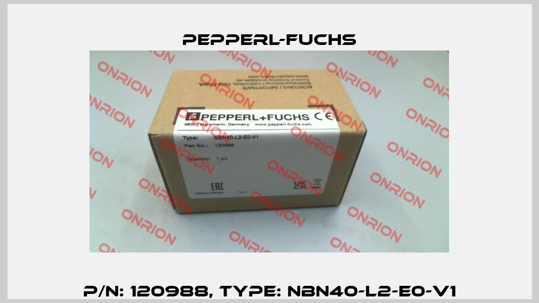 p/n: 120988, Type: NBN40-L2-E0-V1 Pepperl-Fuchs