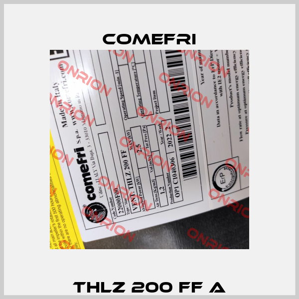 THLZ 200 FF A Comefri