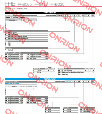 FHB-320-2-B-A-F1-A06-N-P01 MP Filtri