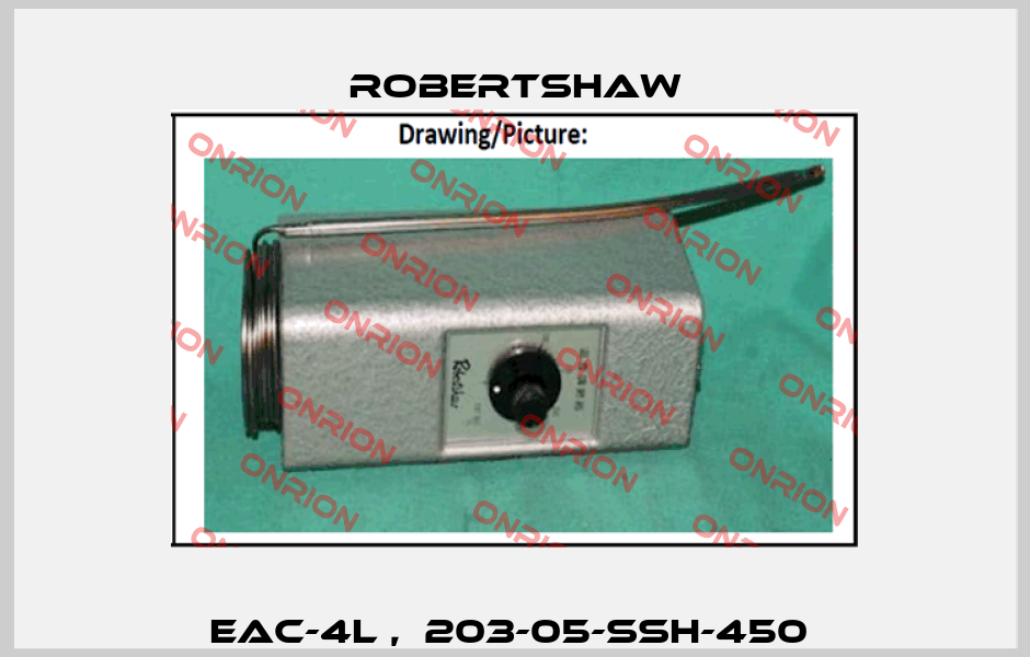 EAC-4L ,  203-05-SSH-450  Robertshaw