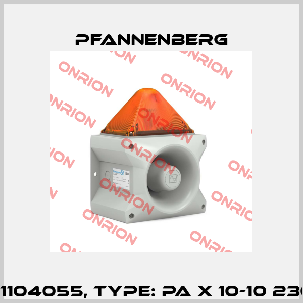 Art.No. 23361104055, Type: PA X 10-10 230 AC OR 7035 Pfannenberg