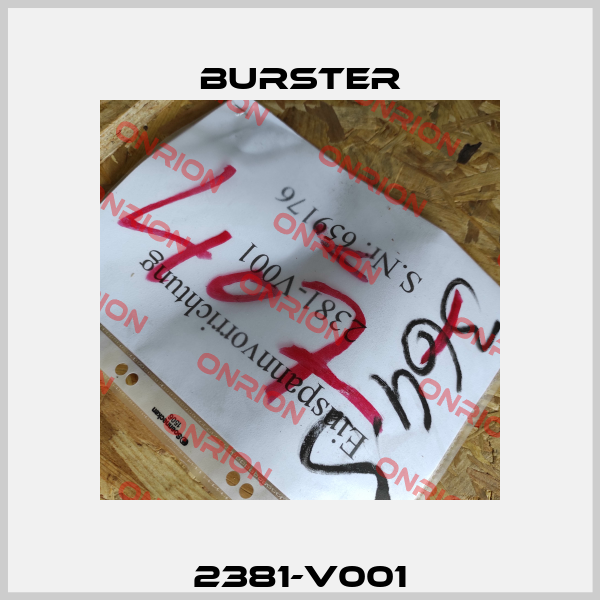 2381-V001 Burster