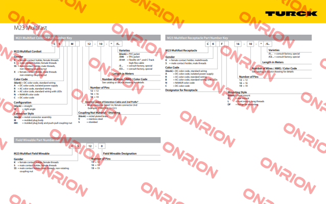 CSM19-19-1M/CS10462 Turck