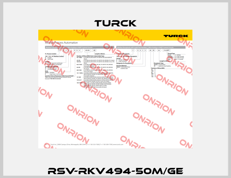 RSV-RKV494-50M/GE Turck